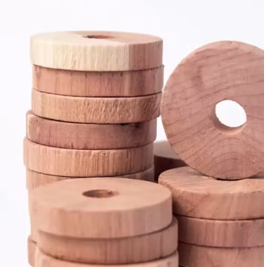 Australian Red Cedar Clothes Hanger Discs (5 Pack)