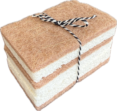 Coconut & Wood Pulp Scrubber Sponge (3 pack)