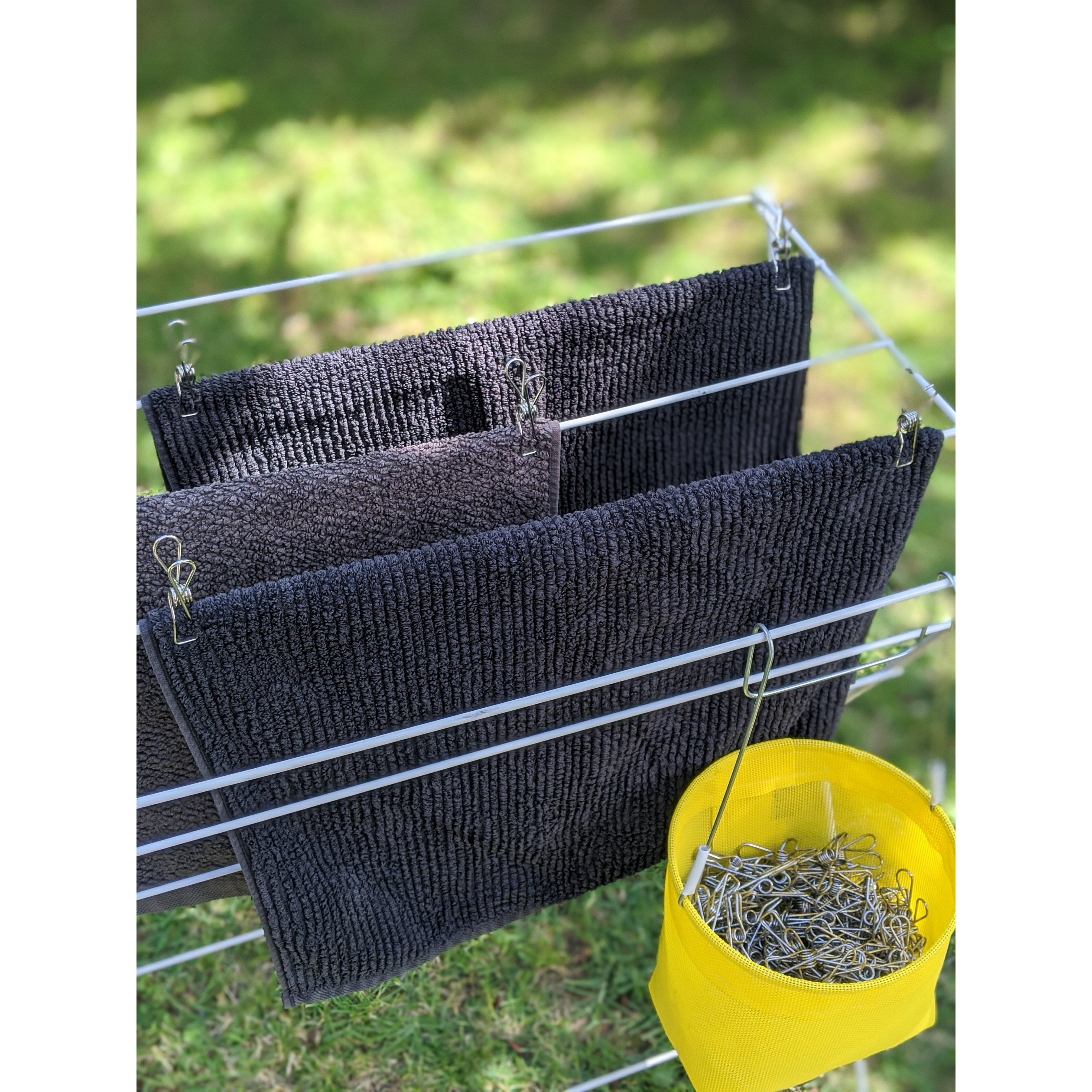 Peg basket for drying rack or trolley